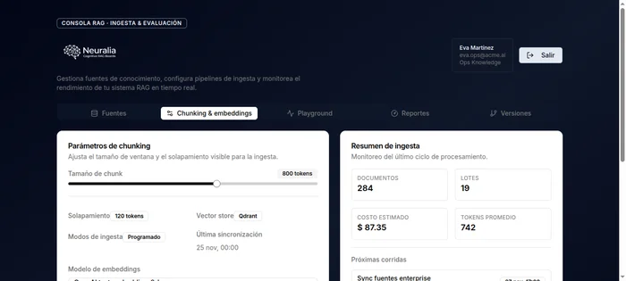 Imagen del proyecto Consola RAG con IA para Gestion de Conocimiento