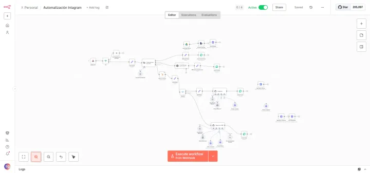 Proyecto: Atención automática de mensajes de Instagram con registro en el CRM (Flujo en n8n con agentes de IA · Instagram)